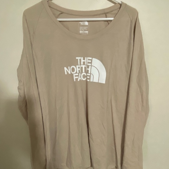 The North Face Women's Beige Long Sleeve Tee - Picture 1 of 3